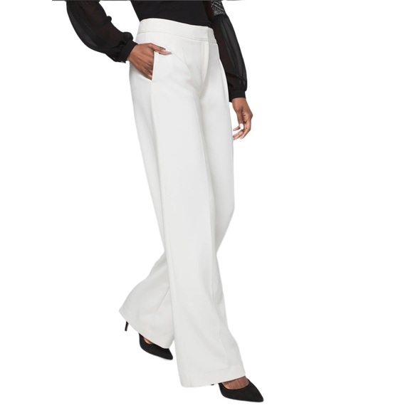 White House Black Market Pants - WHBM winter white wide leg trousers|size 10R